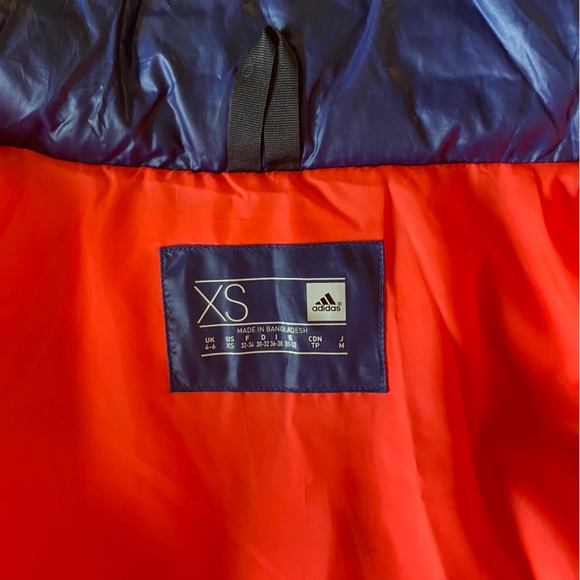 Adidas Puffer Coat in Dark Blue - Picture 5 of 13